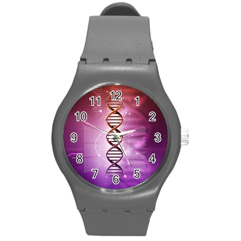 Dna Round Plastic Sport Watch (M) from ArtsNow.com Front