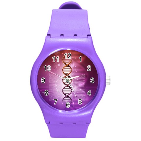 Dna Round Plastic Sport Watch (M) from ArtsNow.com Front