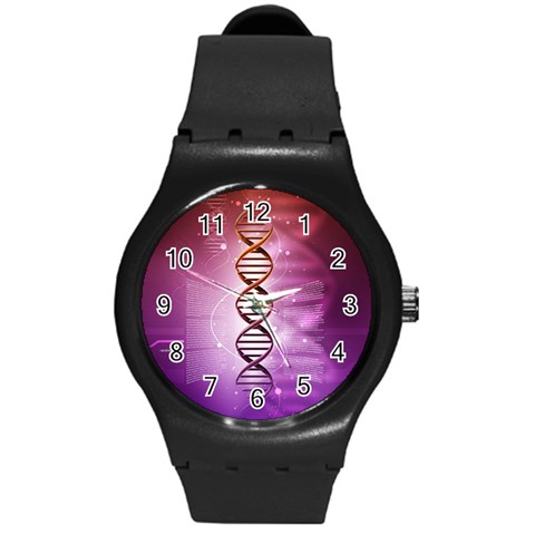 Dna Round Plastic Sport Watch (M) from ArtsNow.com Front