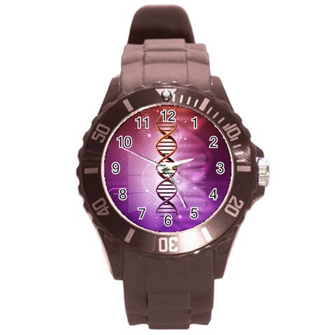 Dna Round Plastic Sport Watch (L) from ArtsNow.com Front