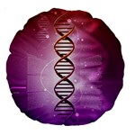 Dna Large 18  Premium Round Cushion 