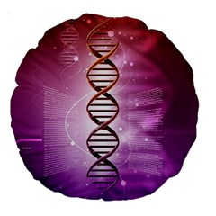 Dna Large 18  Premium Round Cushion  from ArtsNow.com Back