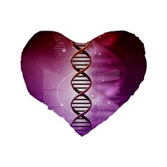 Dna Standard 16  Premium Heart Shape Cushion  from ArtsNow.com Back
