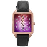 Dna Rose Gold Leather Watch 