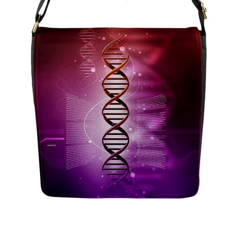 Dna Flap Closure Messenger Bag (L) from ArtsNow.com Front
