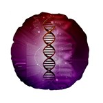 Dna Standard 15  Premium Flano Round Cushion 