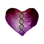 Dna Standard 16  Premium Flano Heart Shape Cushion 