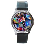 Dram Abstrak Round Metal Watch