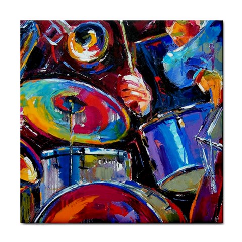 Dram Abstrak Tile Coaster from ArtsNow.com Front