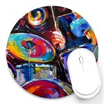 Dram Abstrak Round Mousepad