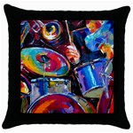 Dram Abstrak Throw Pillow Case (Black)
