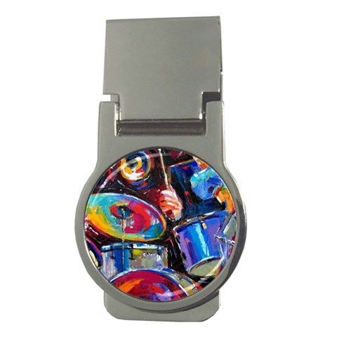 Dram Abstrak Money Clip (Round) from ArtsNow.com Front