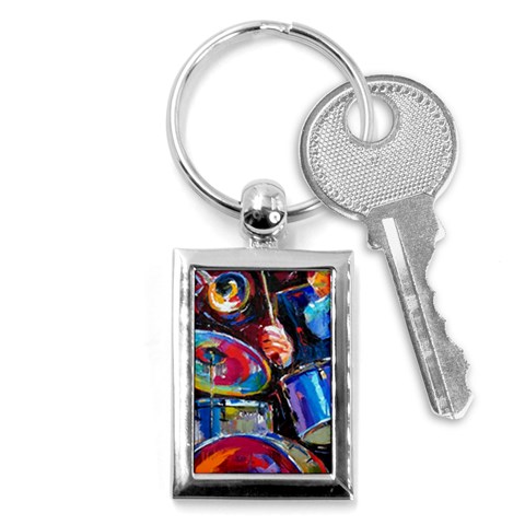 Dram Abstrak Key Chain (Rectangle) from ArtsNow.com Front