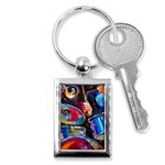 Dram Abstrak Key Chain (Rectangle)