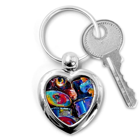 Dram Abstrak Key Chain (Heart) from ArtsNow.com Front
