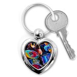 Dram Abstrak Key Chain (Heart)