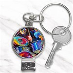 Dram Abstrak Nail Clippers Key Chain
