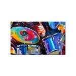 Dram Abstrak Sticker (Rectangular)