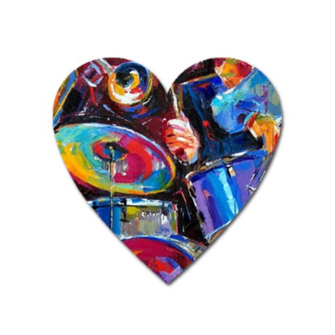 Dram Abstrak Magnet (Heart) from ArtsNow.com Front