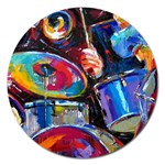 Dram Abstrak Magnet 5  (Round)