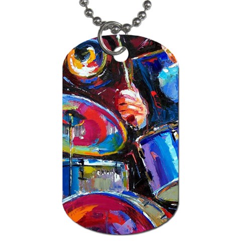 Dram Abstrak Dog Tag (One Side) from ArtsNow.com Front