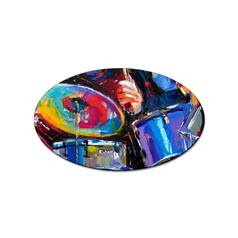 Dram Abstrak Sticker Oval (10 pack) from ArtsNow.com Front