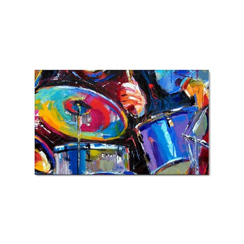 Dram Abstrak Sticker Rectangular (100 pack) from ArtsNow.com Front