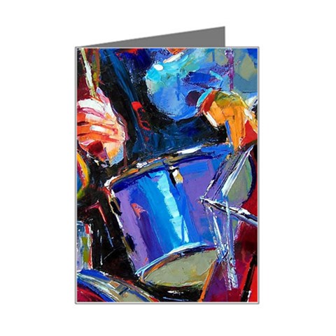 Dram Abstrak Mini Greeting Card from ArtsNow.com Left