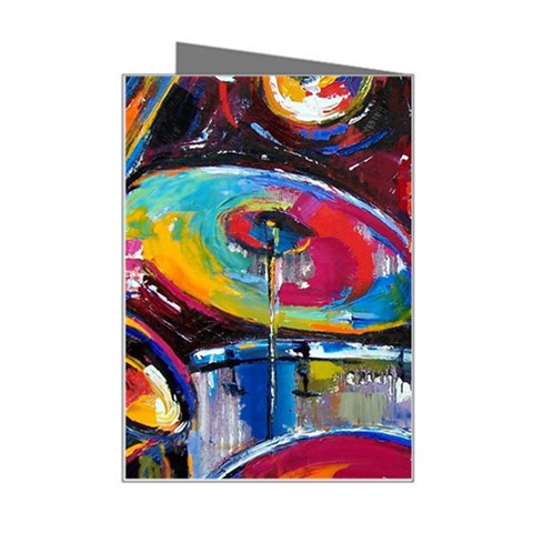 Dram Abstrak Mini Greeting Card from ArtsNow.com Right