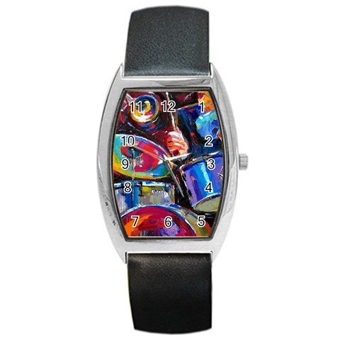 Dram Abstrak Barrel Style Metal Watch from ArtsNow.com Front