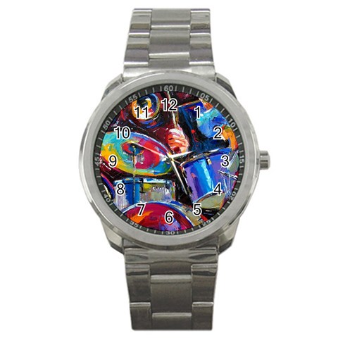 Dram Abstrak Sport Metal Watch from ArtsNow.com Front