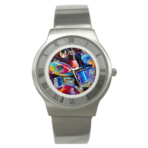 Dram Abstrak Stainless Steel Watch from ArtsNow.com Front