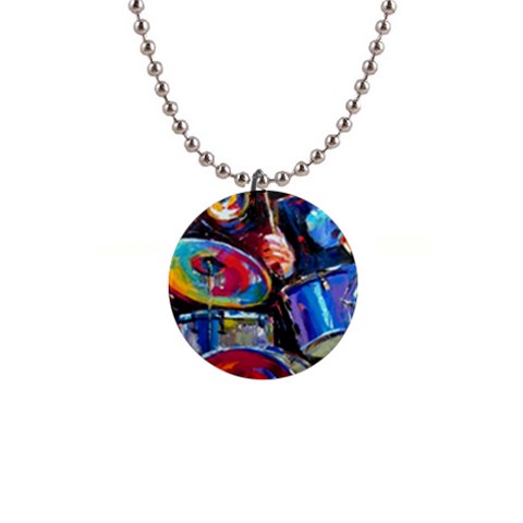Dram Abstrak 1  Button Necklace from ArtsNow.com Front
