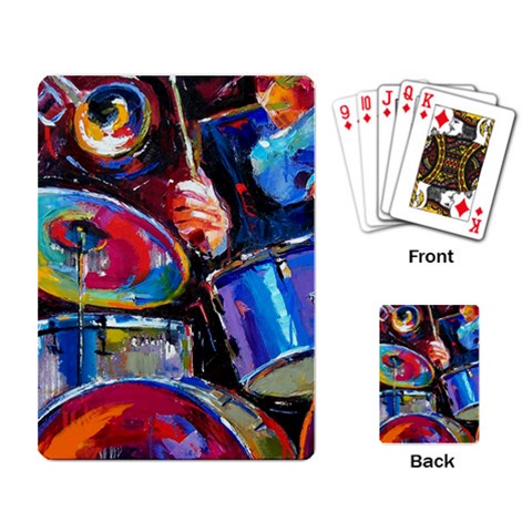 Dram Abstrak Playing Cards Single Design from ArtsNow.com Back