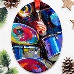 Dram Abstrak Oval Ornament (Two Sides)