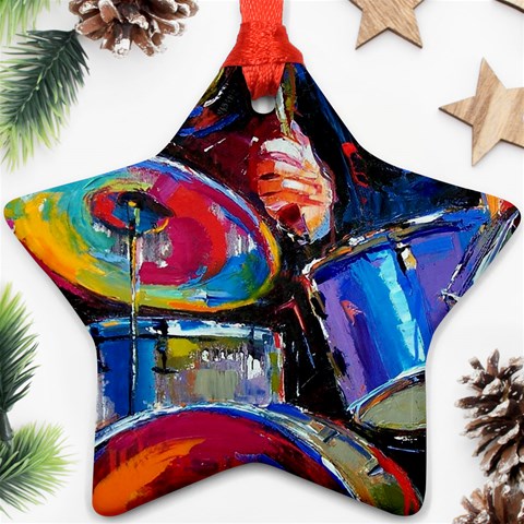 Dram Abstrak Star Ornament (Two Sides) from ArtsNow.com Front