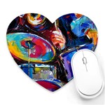 Dram Abstrak Heart Mousepad
