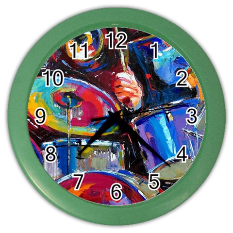 Dram Abstrak Color Wall Clock from ArtsNow.com Front