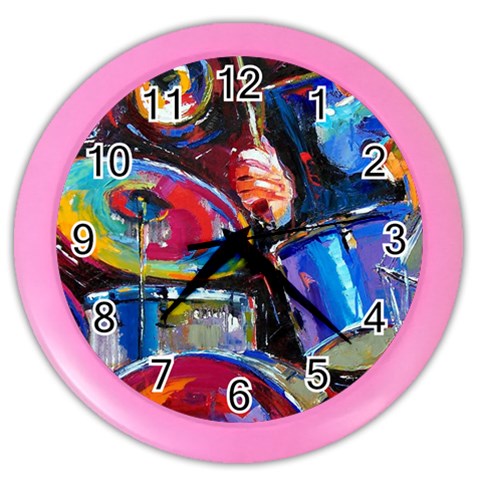 Dram Abstrak Color Wall Clock from ArtsNow.com Front