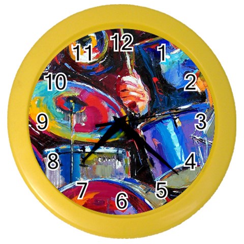 Dram Abstrak Color Wall Clock from ArtsNow.com Front