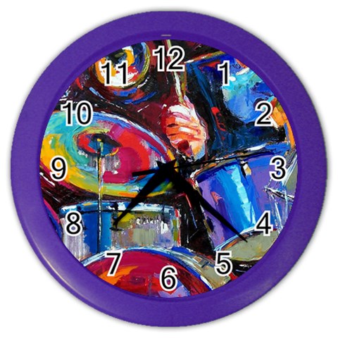 Dram Abstrak Color Wall Clock from ArtsNow.com Front