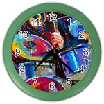 Dram Abstrak Color Wall Clock