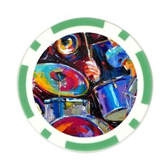 Dram Abstrak Poker Chip Card Guard from ArtsNow.com Back