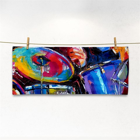 Dram Abstrak Hand Towel from ArtsNow.com Front