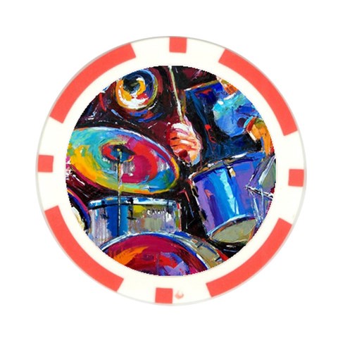 Dram Abstrak Poker Chip Card Guard (10 pack) from ArtsNow.com Front