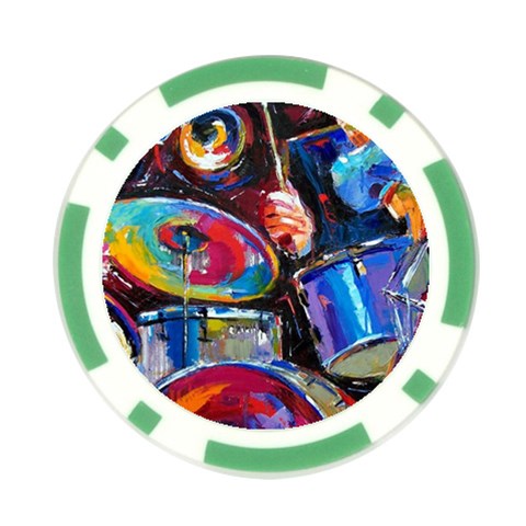 Dram Abstrak Poker Chip Card Guard (10 pack) from ArtsNow.com Front