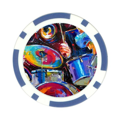 Dram Abstrak Poker Chip Card Guard (10 pack) from ArtsNow.com Front