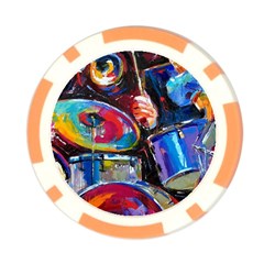 Dram Abstrak Poker Chip Card Guard (10 pack) from ArtsNow.com Back