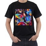 Dram Abstrak Men s T-Shirt (Black)