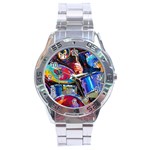 Dram Abstrak Stainless Steel Analogue Watch